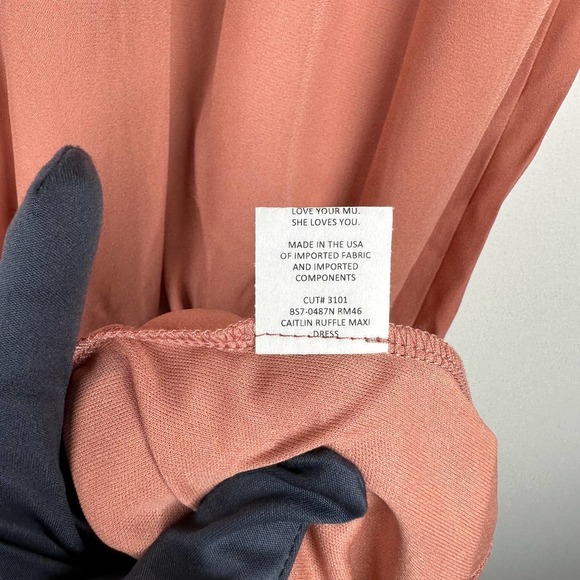 NWT Show Me Your Mumu Caitlin Ruffle Maxi Dress Size XL Wedding - Picture 11 of 12